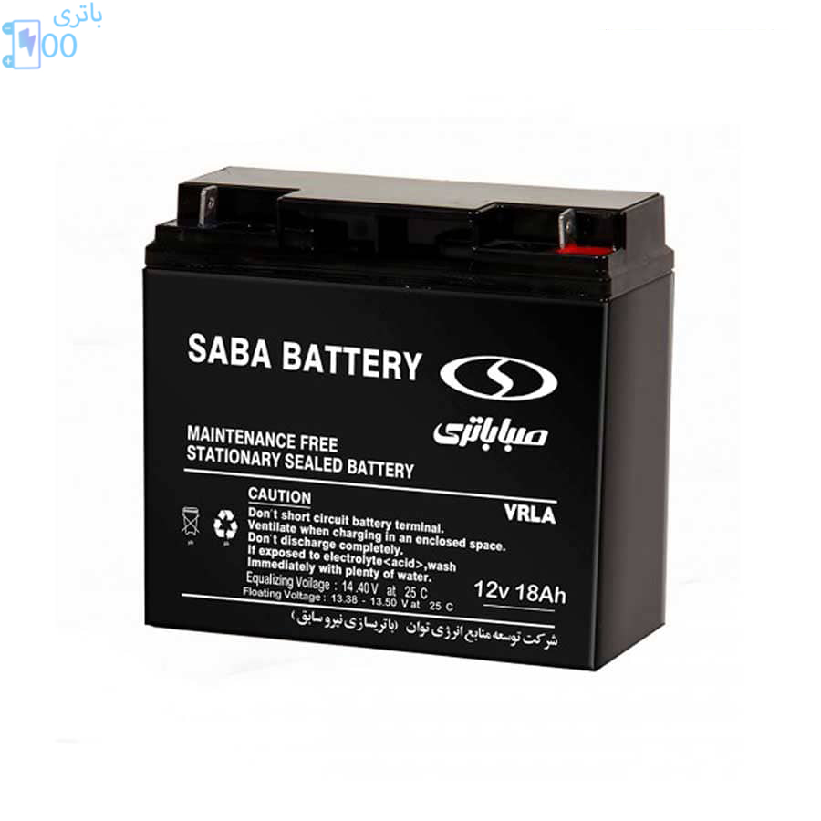 باتری یو پی اس صبا 12 ولت 18 آمپر